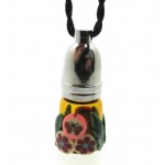 Fimo Coated Empty Mojo Bottle Pendant